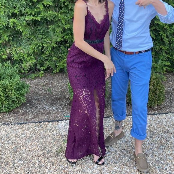 FREE PEOPLE Lacey Column Maxi Dress Sz 4 - Picture 8 of 8